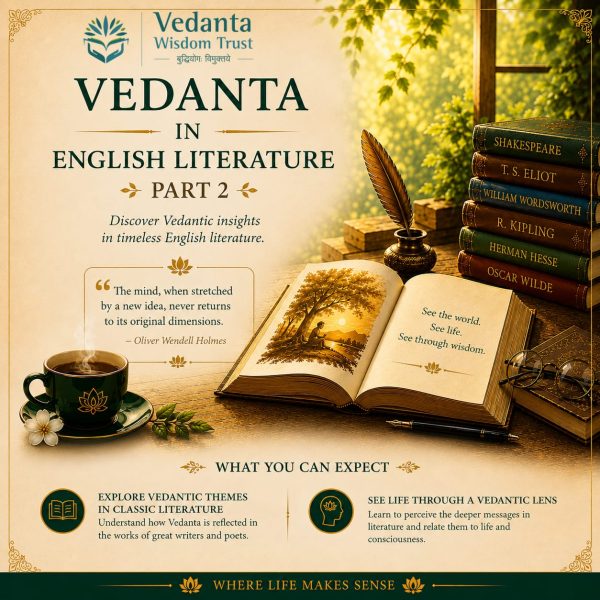 Vedanta in English Literature – II (Online)